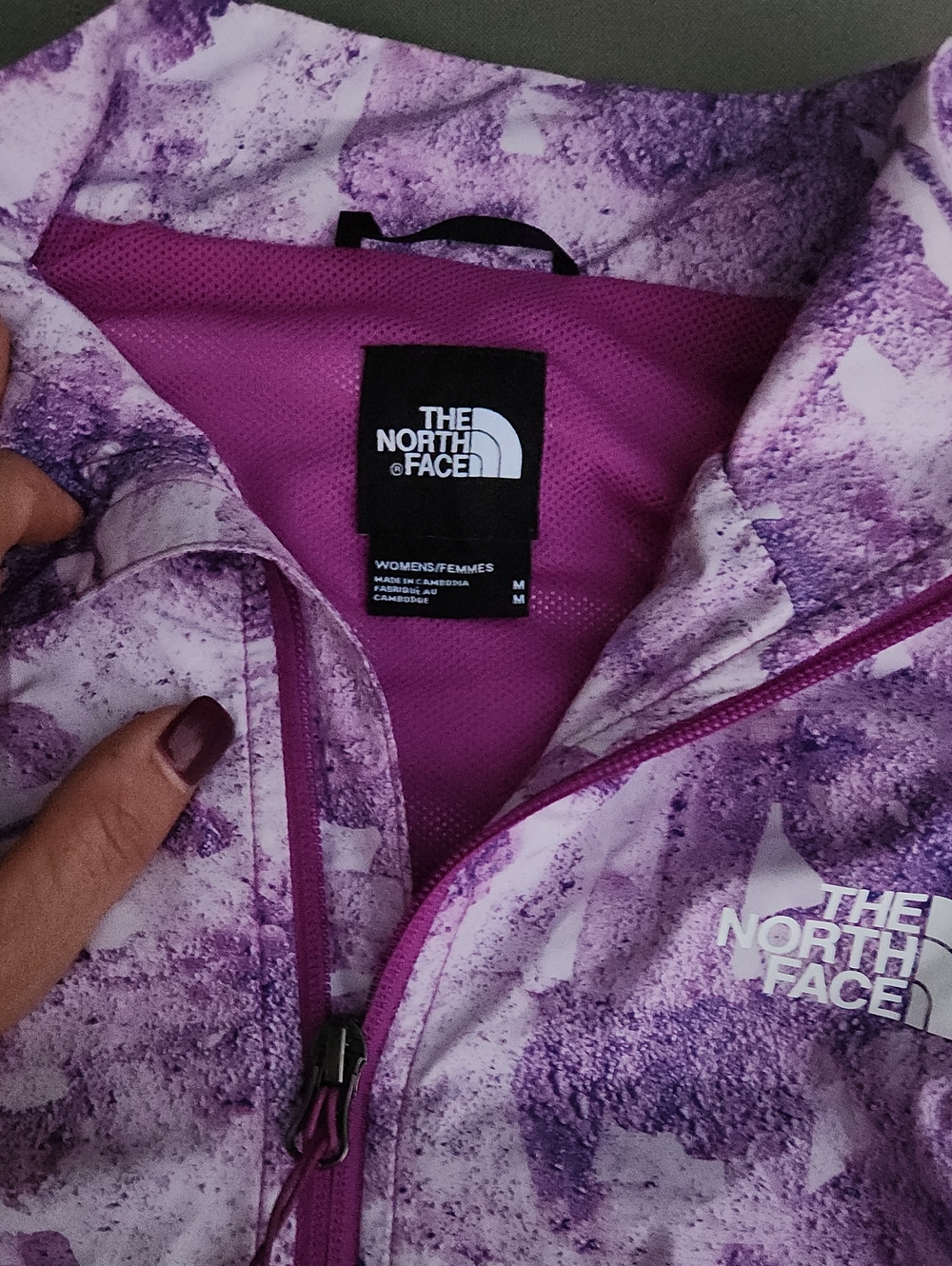 The North Face Hydrenaline Women's Lilac and Purple Marble Print Pullover
